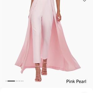 Kay Unger Demi Bateau Neck Walk-Thru Jumpsuit NWT and dress bag kept